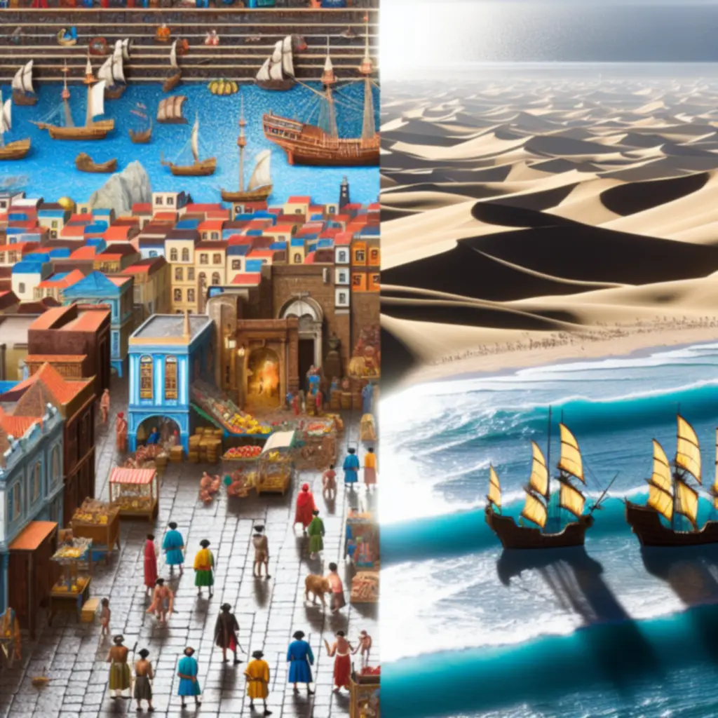 Różnorodne regiony świata Black Desert Online – pustynie, lasy i nadmorskie miasta.